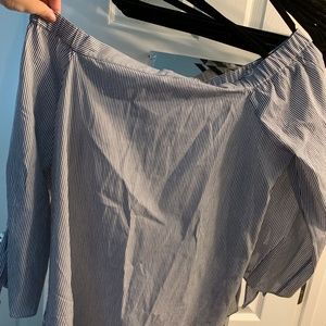 Off the Shoulder Striped shirt